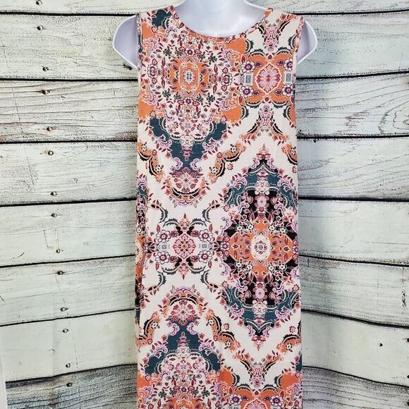 BOM BOM Women’s Sleeveless Maxi Dress Boho Paisley Print Size XL - Picture 6 of 8